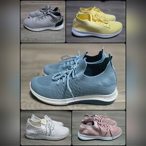 5 Pair Women's Danskin Knit Athletic Sneakers
